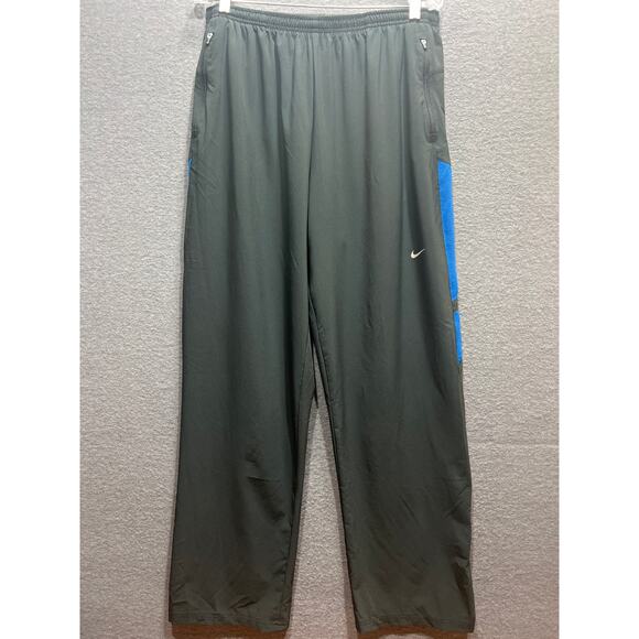 Nike Dri Fit Lightweight Zipper Hems/Logo Basketball Jogger Black Men Size L - Picture 1 of 11